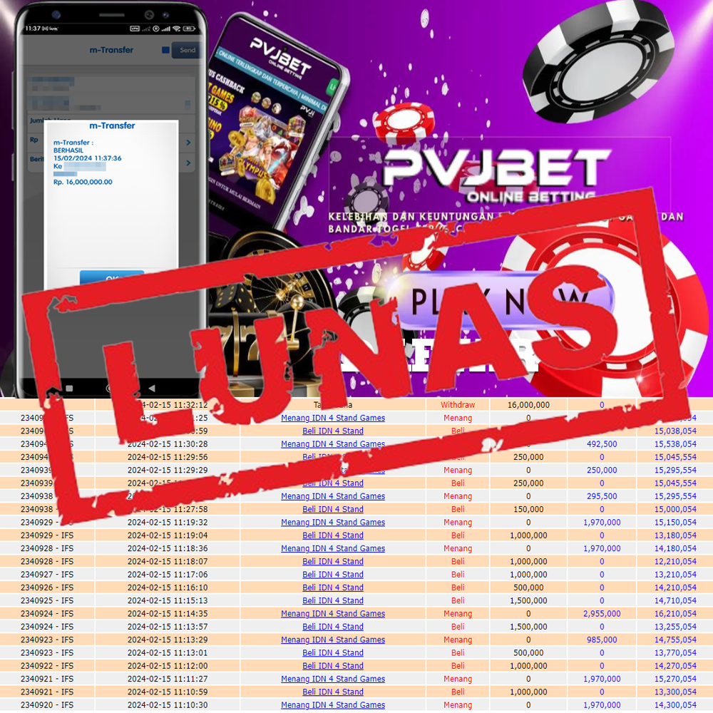 JACKPOT PERMAINAN LIVE CASINO ONLINE PASARAN “IDN 4 Stand Games″ 16 JT